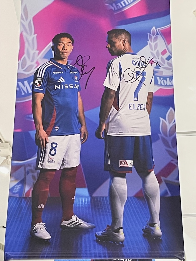 選手直筆サイン入りタペストリー