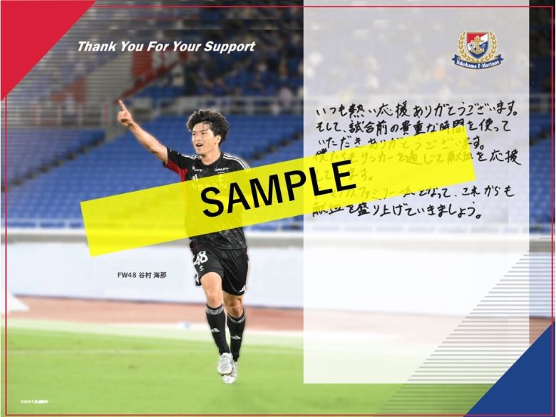 谷村海那選手直筆サイン入りカード
