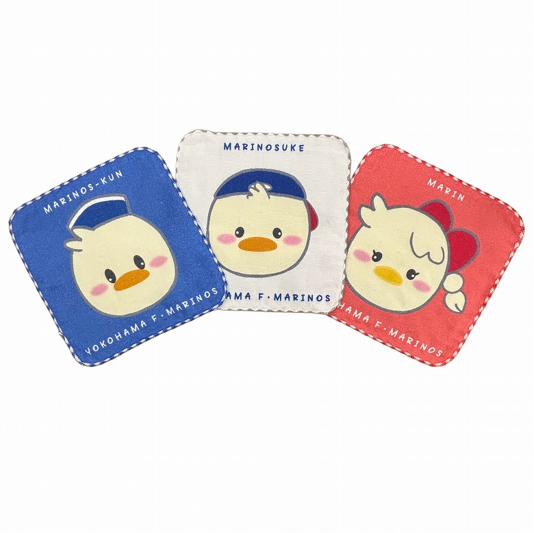 ガーゼハンカチ3枚セット＜まる顔＞