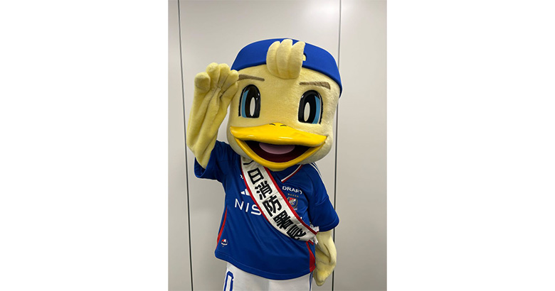 8/23（土）町田戦 消防ブース／マリノスケ 一日港北消防署長就任